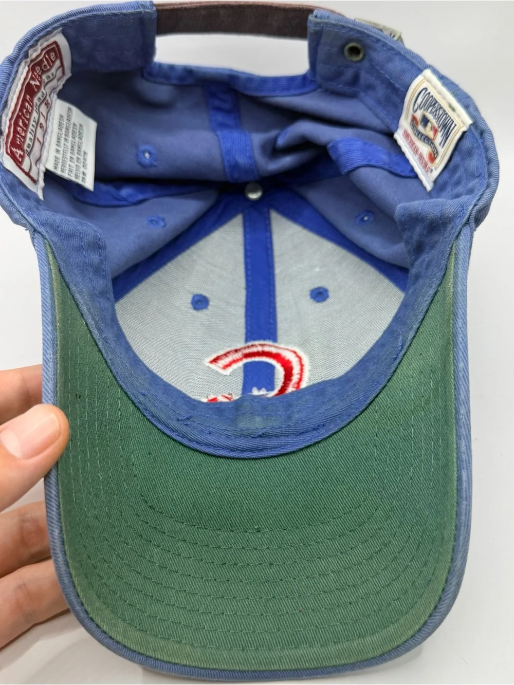 Chicago Cubs Baseball Cap American Needle 1918 Cooperstown Cap Leather Strapback